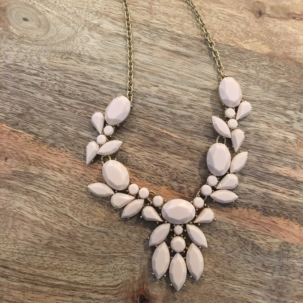 J. Crew Blush Pink Statement Necklace
